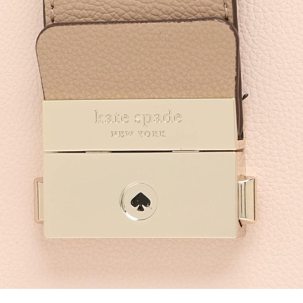Kate Spade Voyage Beige and Paledogwood Multicolor Women's Satchel